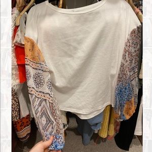 Hazel and Olive Sheer sleeved long sleeve shirt